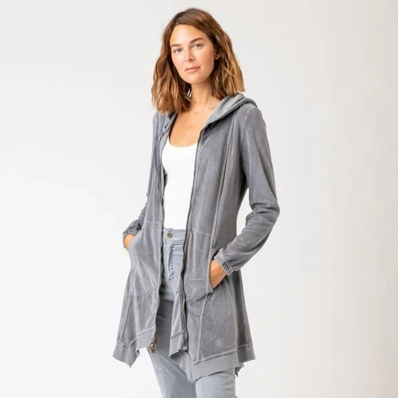 XCVI Womens Demitra Hooded Jacket - Picture 1 of 4